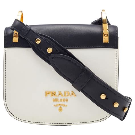 Prada Leather City Saddle Bag 